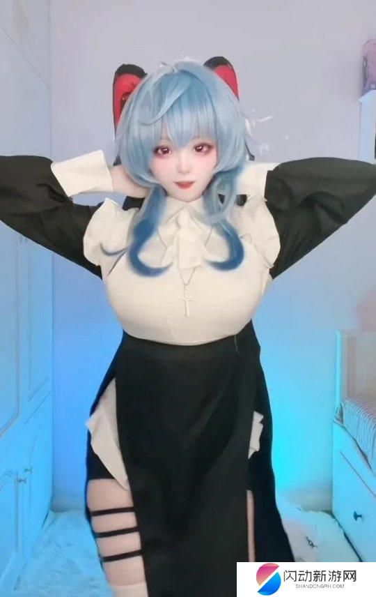 cos原神胡桃白丝 JK胡桃绫华美爆了