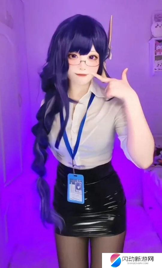 cos原神胡桃白丝 JK胡桃绫华美爆了